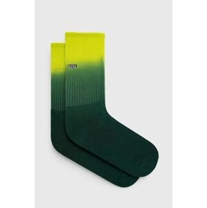 Detské ponožky Vans zelená farba