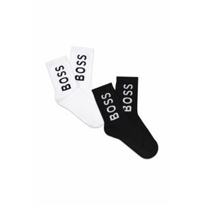 Detské ponožky BOSS biela farba