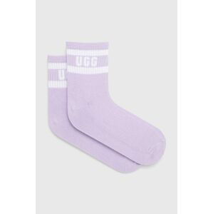 Ponožky UGG Dierson dámske, fialová farba
