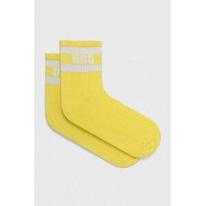 Ponožky UGG Dierson dámske, žltá farba