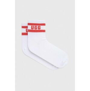Ponožky UGG Dierson dámske, biela farba