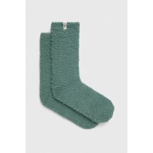 Ponožky UGG dámske, zelená farba