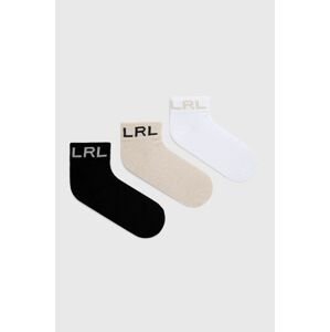 Ponožky Lauren Ralph Lauren 3-pak dámske,