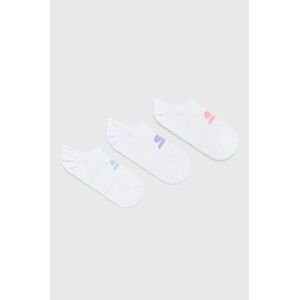 Ponožky Skechers (3-pack) dámske, biela farba