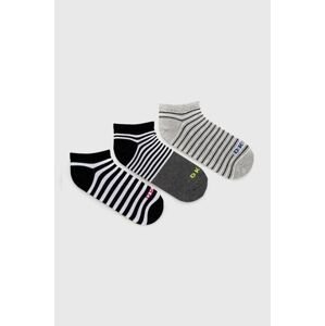 Ponožky Dkny 3-pak dámske, šedá farba