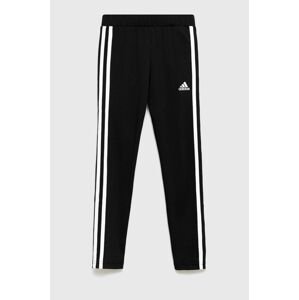 Detské legíny adidas GN1453 čierna farba, jednofarebné