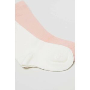 Detské ponožky OVS 2-pak ružová farba