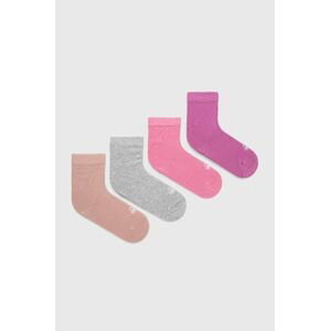 Detské ponožky United Colors of Benetton ružová farba