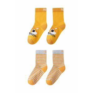 Detské ponožky Reima (2-pak) oranžová farba