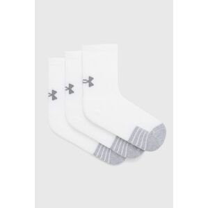 Detské ponožky Under Armour biela farba
