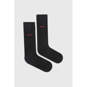 Ponožky HUGO (2-pak) pánske,čierna farba,50468099