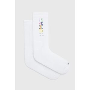 Ponožky HUGO pánske, biela farba