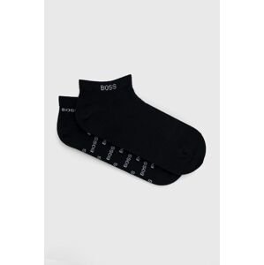 Ponožky BOSS (2-pak) pánske, tmavomodrá farba