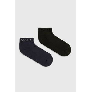 Ponožky Armani Exchange (2-pak) pánske, zelená farba
