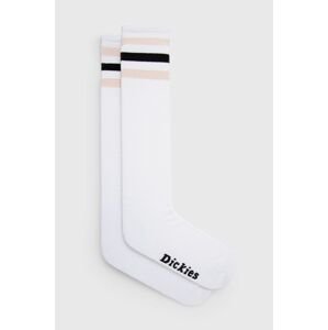 Ponožky Dickies pánske, biela farba