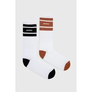 Ponožky Dickies pánske, biela farba