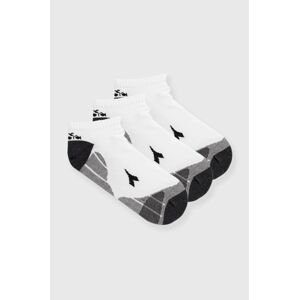 Ponožky Diadora 3-pak pánske, biela farba