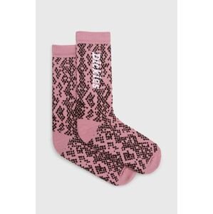 Ponožky Dickies pánske, ružová farba