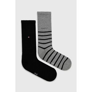 Ponožky Tommy Hilfiger pánske, šedá farba