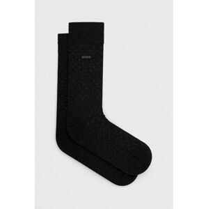 Ponožky BOSS pánske, čierna farba