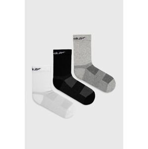 Ponožky Reebok (3-pak) biela farba