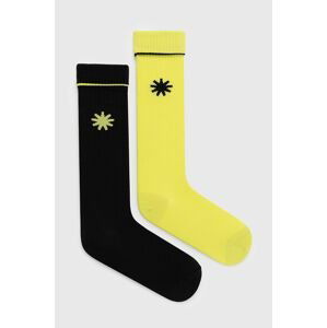 Ponožky Rains 20250 Logo Socks 2-pack zelená farba