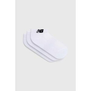 Ponožky New Balance 3-pak biela farba