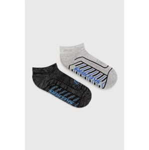 Ponožky Skechers (2-pak) šedá farba