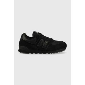 Detské tenisky New Balance Gc574eve čierna farba