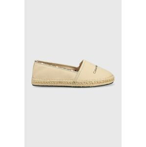 Espadrilky Calvin Klein Jeans Esparille Monogram béžová farba,