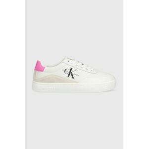 Tenisky Calvin Klein Jeans Classic Cupsole Laceup Low biela farba,