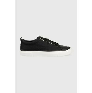 Tenisky Calvin Klein Vulc Lace Up čierna farba,