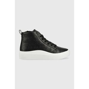 Tenisky Calvin Klein Cupsole Wave High Top , čierna farba,