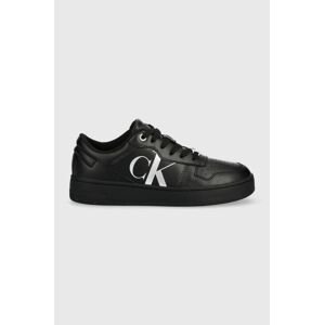 Tenisky Calvin Klein Jeans Basket Cupsole Bold Mono čierna farba,