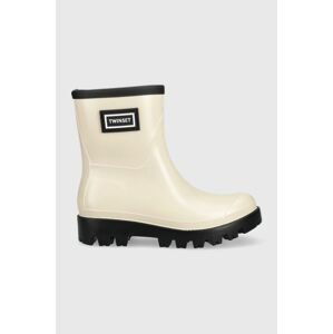 Gumáky Twinset Rain Boot dámske, béžová farba