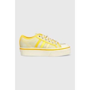 Tenisky adidas Originals Nizza Platform dámske, zelená farba