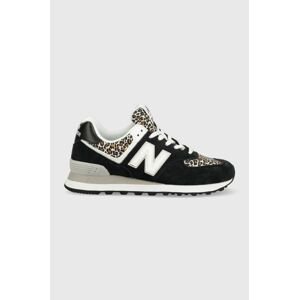 Topánky New Balance WL574BI2-BI2, čierna farba,