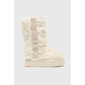 Snehule UGG W Fluff Momma Sugar Boot béžová farba