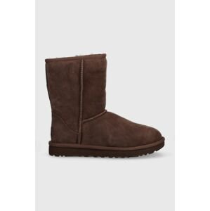 Semišové snehule UGG W Classic Short II hnedá farba, 1016223.BCDR