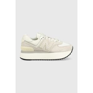 Tenisky New Balance Wl574zaa šedá farba,