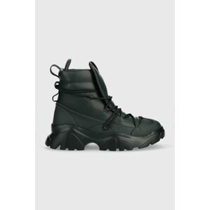 Topánky EA7 Emporio Armani Boot Flakes zelená farba