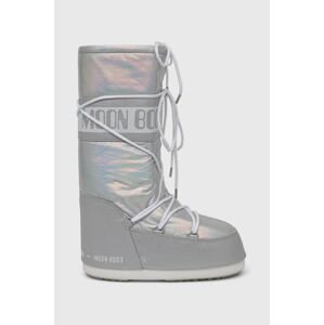 Snehule Moon Boot Icon Met 14027500.SILVER-SILVER, strieborná farba