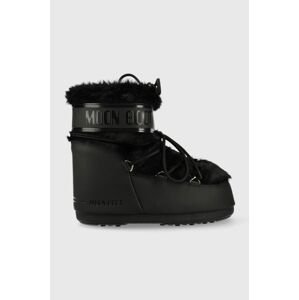 Snehule Moon Boot Icon Low Faux Fur 14093900.BLACK-BLACK, čierna farba