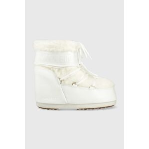 Snehule Moon Boot Icon Low Faux Fur biela farba