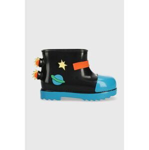 Detské gumáky Melissa Rain Boot + Fabula Bb čierna farba