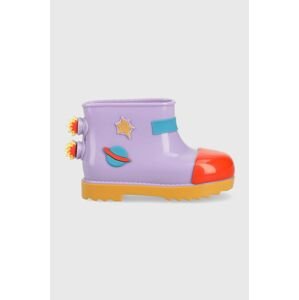 Detské gumáky Melissa Rain Boot + Fabula Bb fialová farba