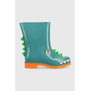 Detské gumáky Melissa Rain Boot + Fabula Inf tyrkysová farba