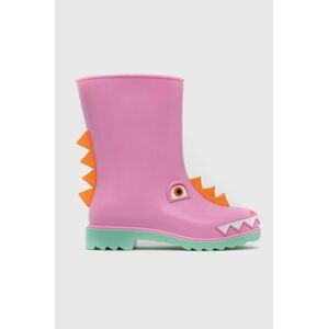 Detské gumáky Melissa Rain Boot + Fabula Inf ružová farba