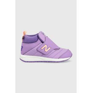 Detské zimné topánky New Balance PTCOZYGP fialová farba