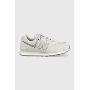 Detské tenisky New Balance GC574ES1 šedá farba